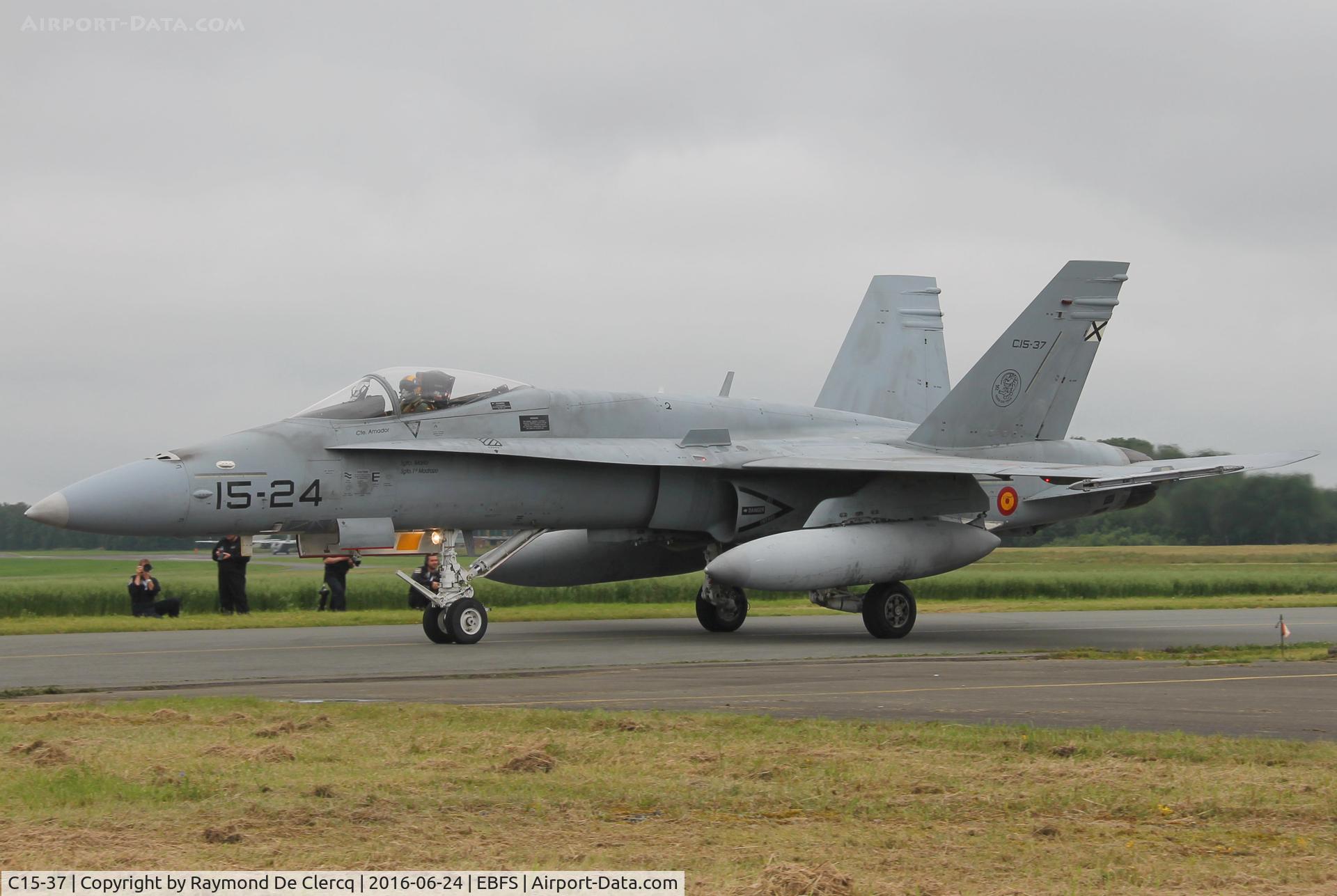 C15-37, McDonnell Douglas EF-18A Hornet C/N 0656/A537, BAF days at Florennes.