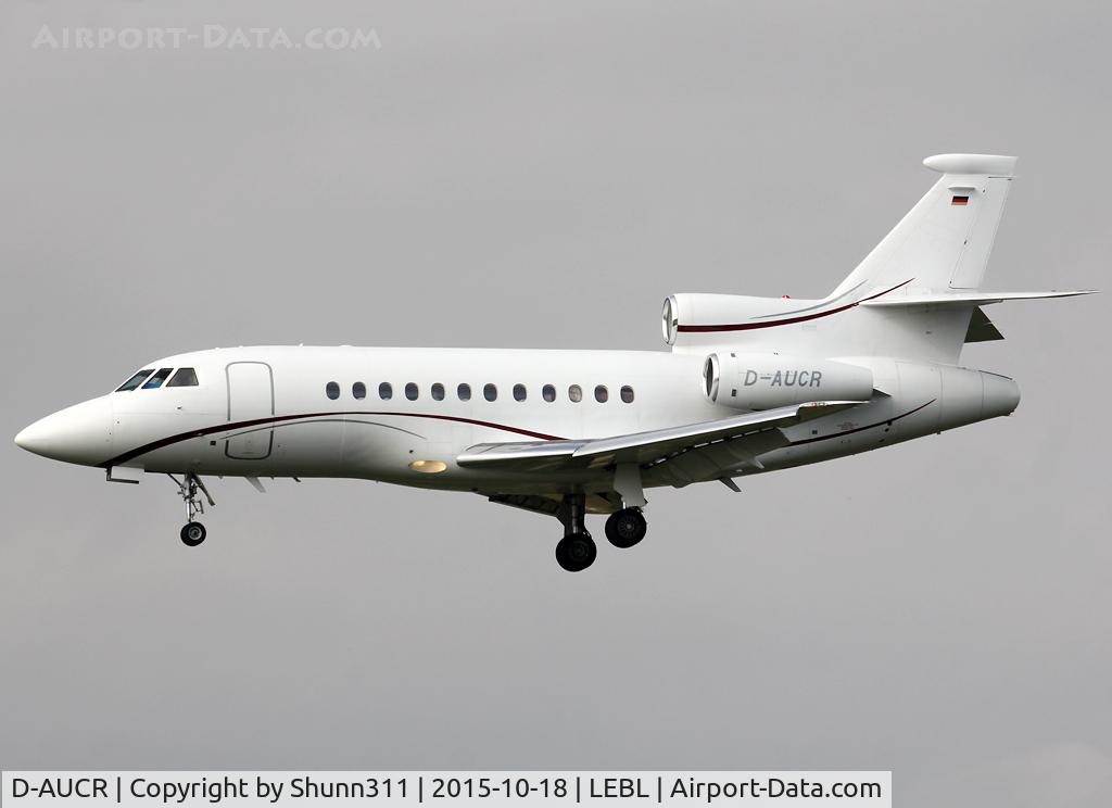 D-AUCR, Dassault Falcon 900DX C/N 606, Landing rwy 25R