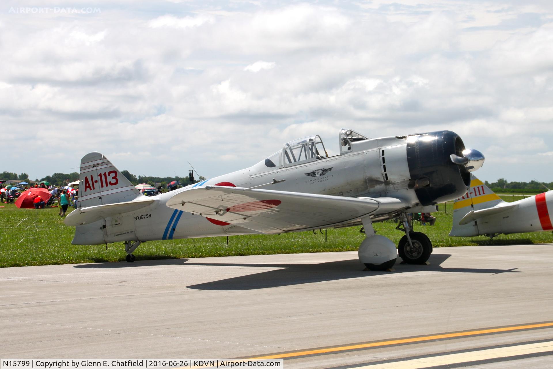 N15799, 1945 Canadian Car & Foundry Harvard MK IV C/N CCF4-117, At the Quad Cities Air Show