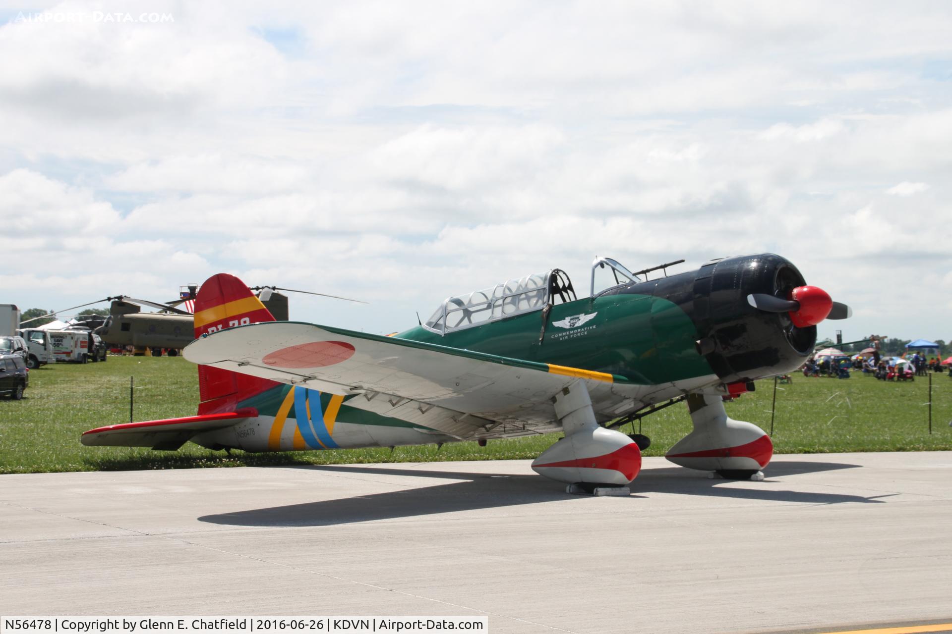 N56478, 1941 Consolidated Vultee BT-13A C/N 7356, At the Quad Cities Air Show, BT-13A 41-22926