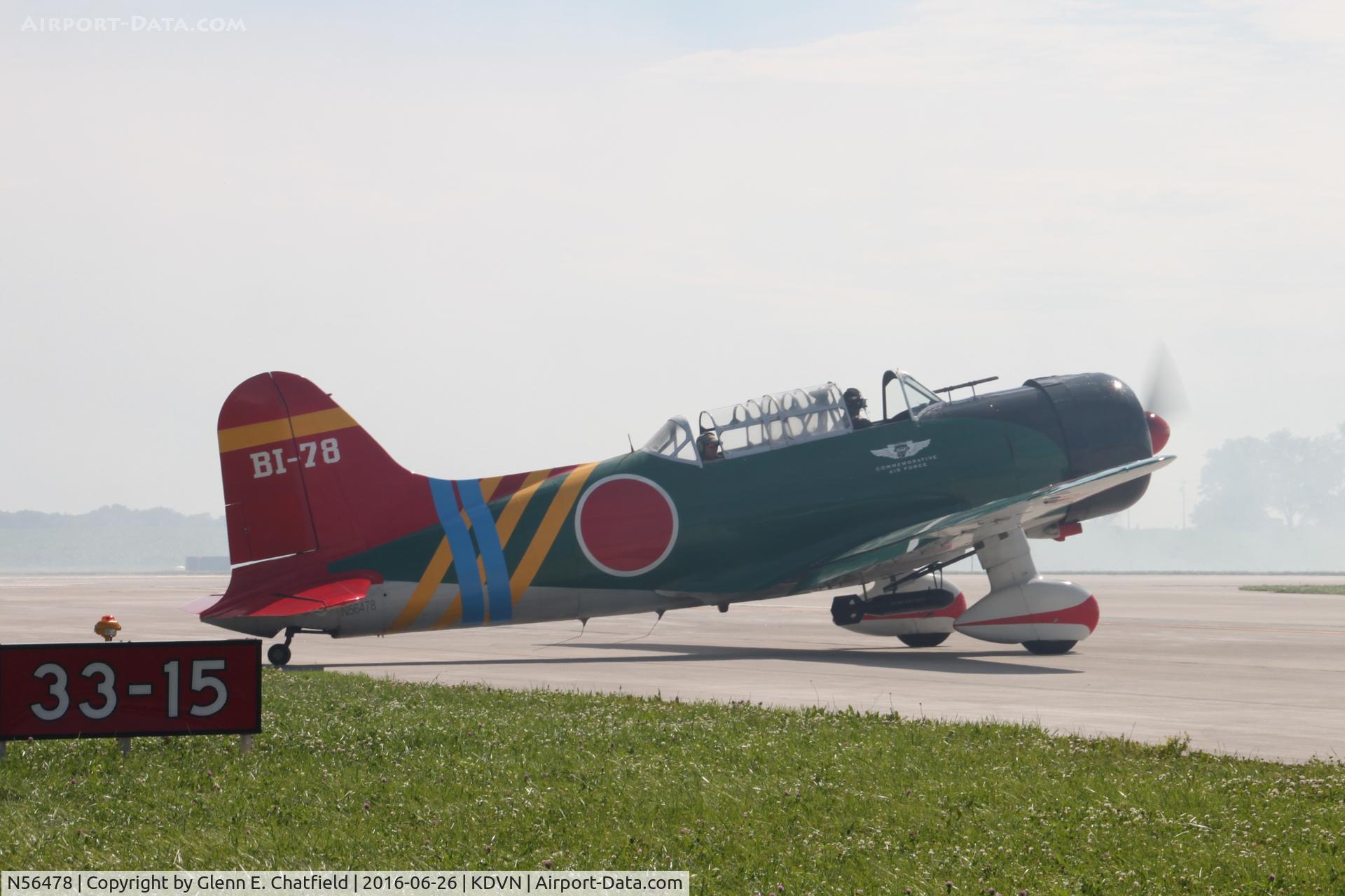 N56478, 1941 Consolidated Vultee BT-13A C/N 7356, At the Quad Cities Air Show, BT-13A 41-22926