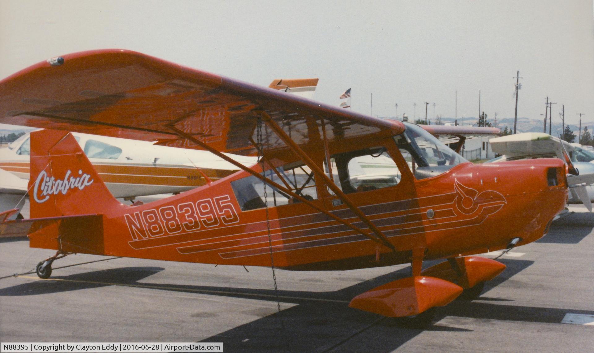 N88395, 1974 Bellanca 7KCAB Citabria C/N 488-75, Not sure where the picture was taken, but may have been in the 70's.
