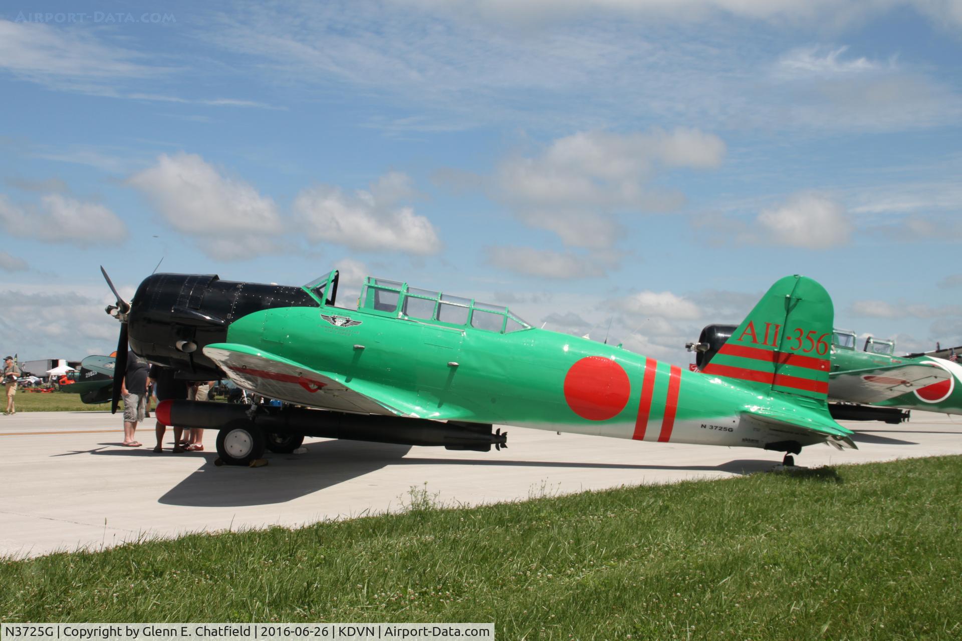 N3725G, 1944 North American SNJ-5 Texan Texan C/N 84875, At the Quad Cities Air Show