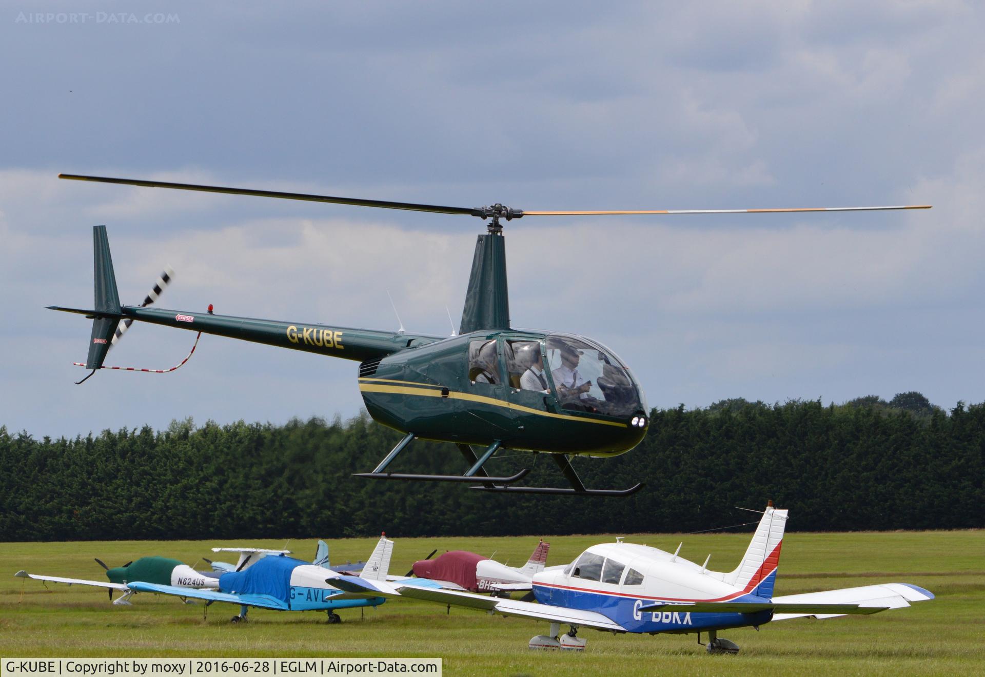G-KUBE, 2003 Robinson R44  Raven II C/N 10091, Robinson R44 Raven II at White Waltham. Ex G-VEIT