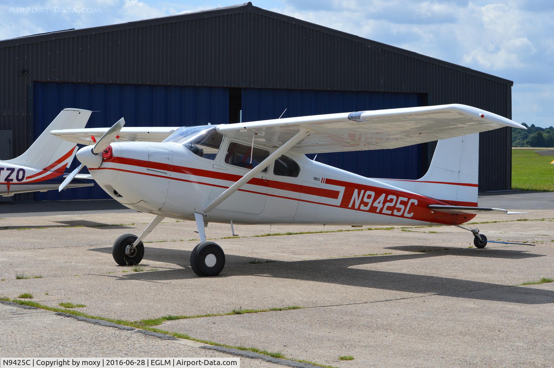N9425C, 1955 Cessna 180 C/N 31823, Cessna 180 at White Waltham.