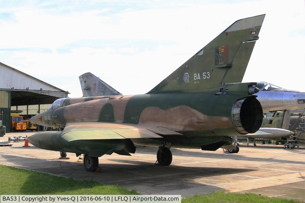 BA53, Dassault Mirage 5BA C/N 53, Dassault Mirage 5BA, Musée Européen de l'Aviation de Chasse at Montélimar-Ancône airfield (LFLQ)