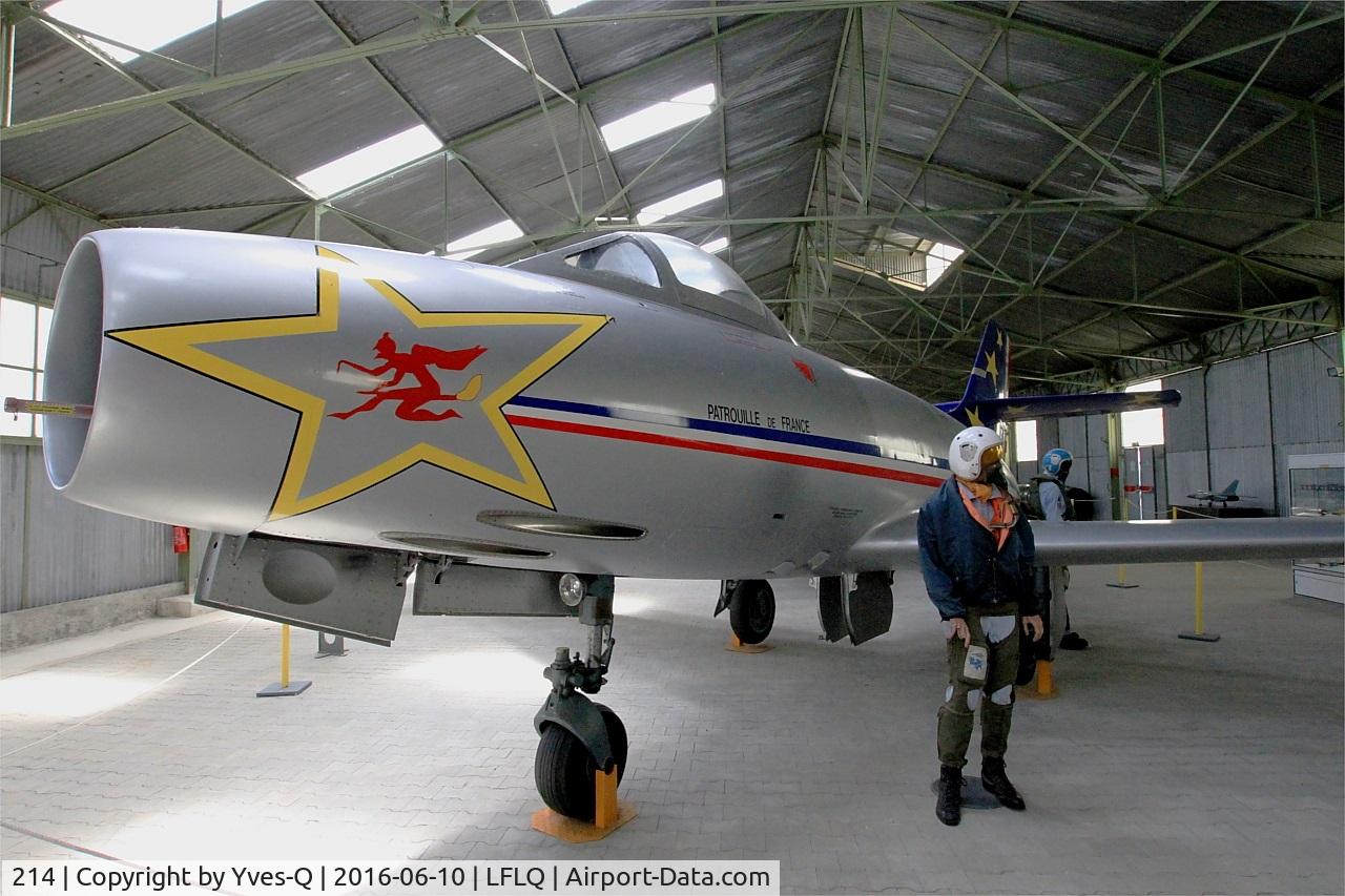 214, Dassault MD-450 Ouragan C/N 214, Dassault MD-450 Ouragan, Musée Européen de l'Aviation de Chasse at Montélimar-Ancône airfield (LFLQ)