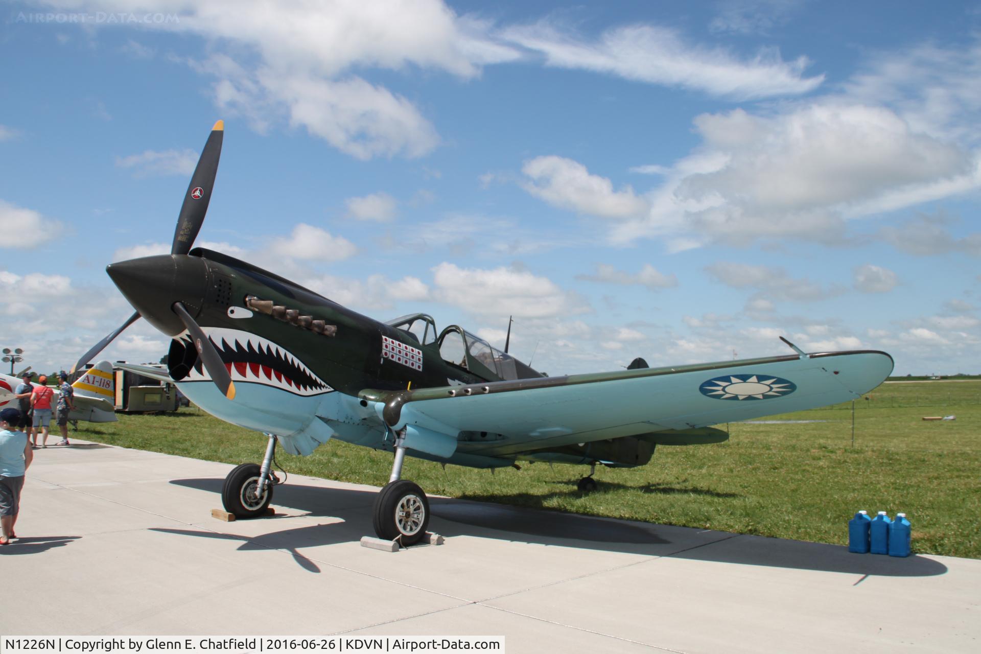N1226N, Curtiss P-40N Warhawk C/N 29629, At the Quad Cities Air Show