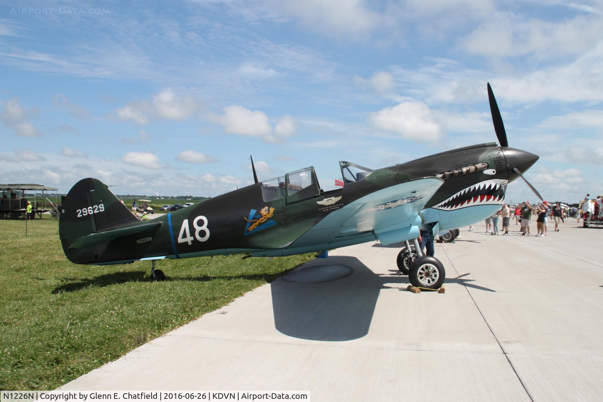 N1226N, Curtiss P-40N Warhawk C/N 29629, At the Quad Cities Air Show