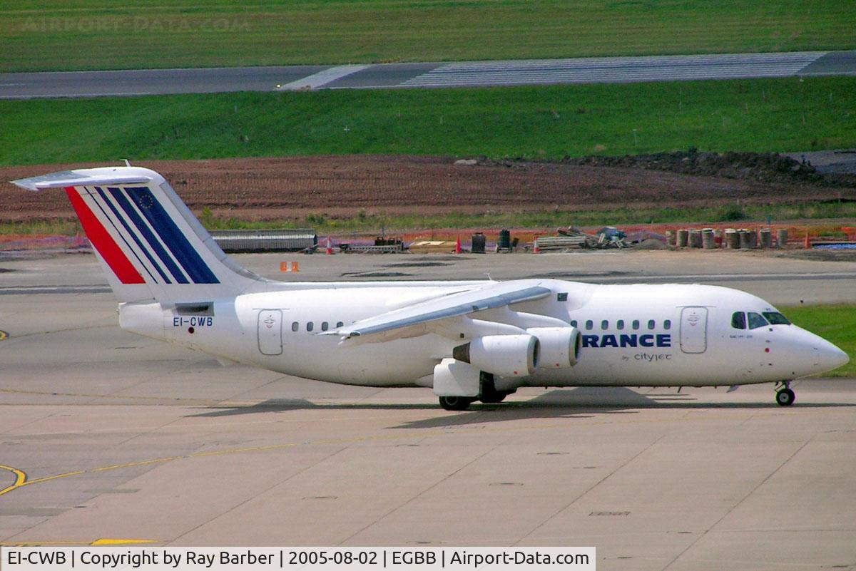EI-CWB, 1986 British Aerospace BAe.146-200 C/N E2051, BAe 146-200 [E2051] (Cityjet/Air France) Birmingham Int'l~G 02/08/2005