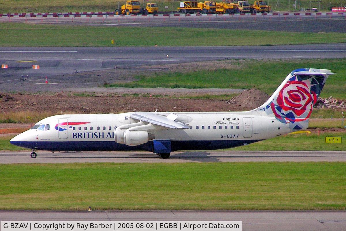 G-BZAV, 1998 British Aerospace Avro 146-RJ100 C/N E3331, BAe 146-RJ100 [E3331] (British Airways CitiExpress) Birmingham Int'l~G 02/08/2005
