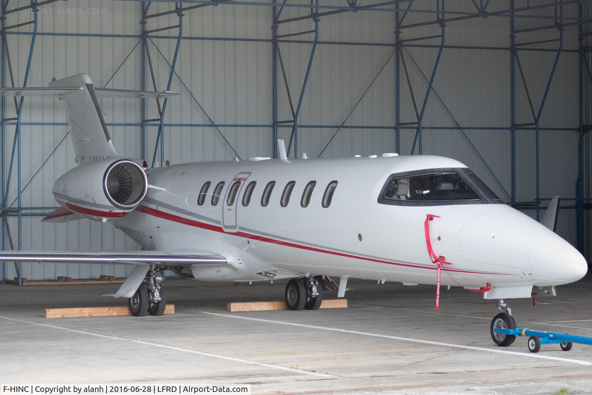 F-HINC, 2014 Learjet 75 C/N 45-488, Hangared at home base