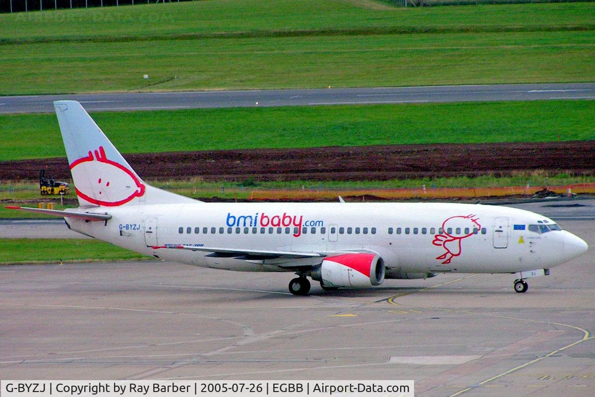 G-BYZJ, 1991 Boeing 737-3Q8 C/N 24962, Boeing 737-3Q8 [24962] (bmiBaby) Birmingham Int'l~G 26/07/2005