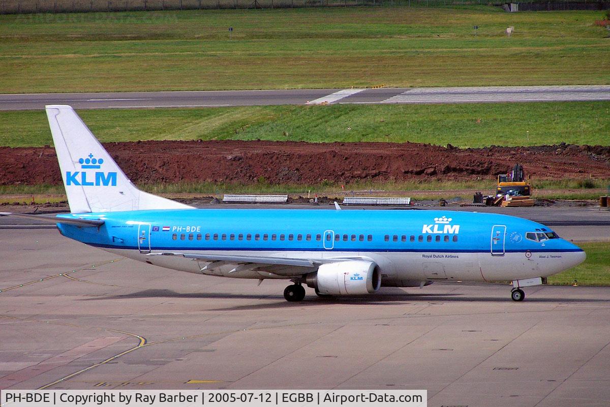 PH-BDE, 1986 Boeing 737-306 C/N 23541, Boeing 737-306 [23541] (KLM Royal Dutch Airlines) Birmingham Int'l~G 12/07/2005