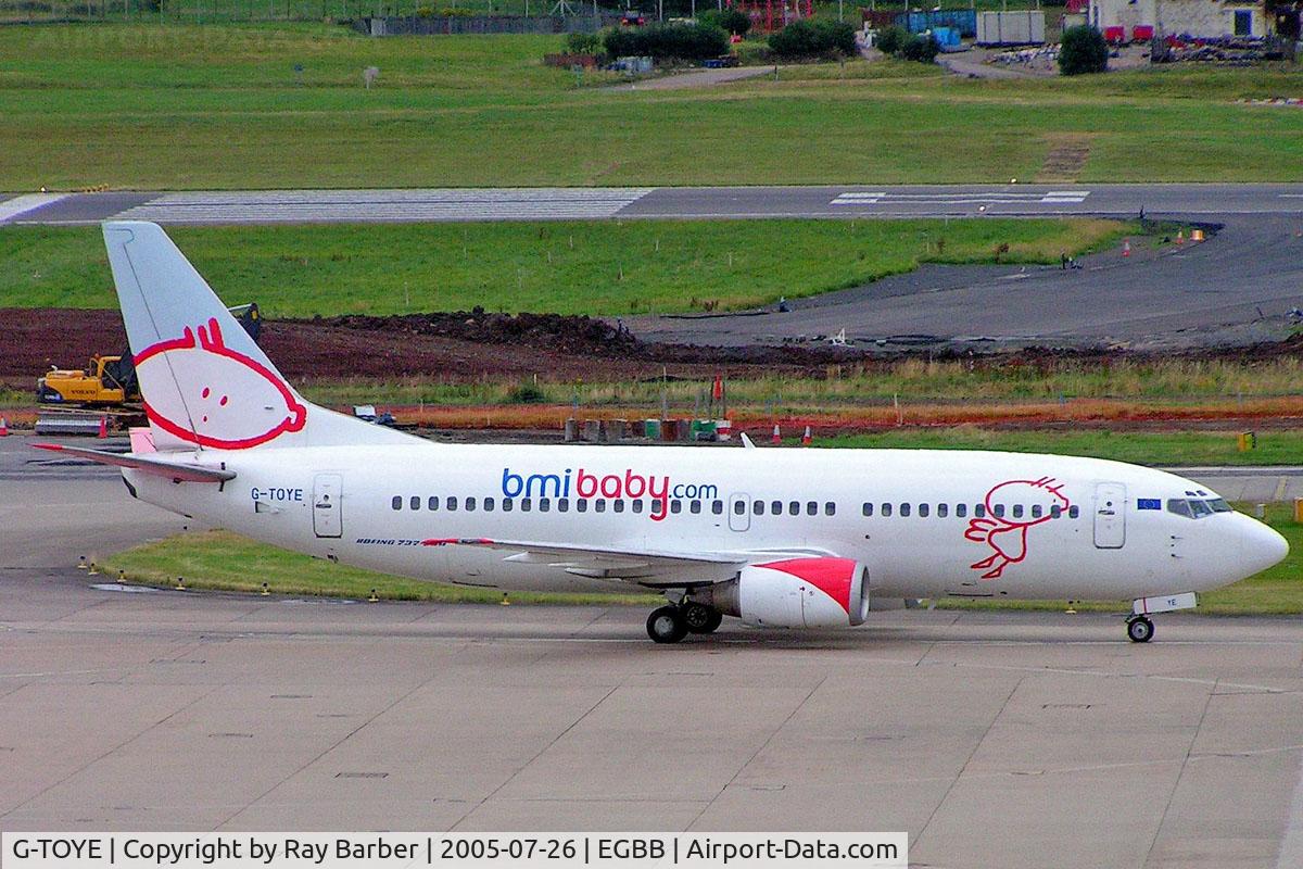 G-TOYE, 1995 Boeing 737-33A C/N 27455, Boeing 737-33A [27455] (bmiBaby) Birmingham Int'l~G 26/07/2005