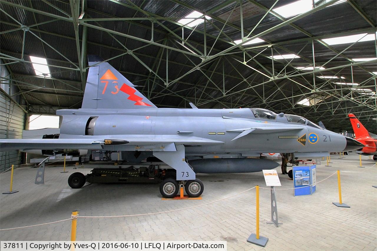 37811, Saab Sk37E Viggen C/N 37811, Saab Sk37E Viggen, Musée Européen de l'Aviation de Chasse at Montélimar-Ancône airfield (LFLQ)