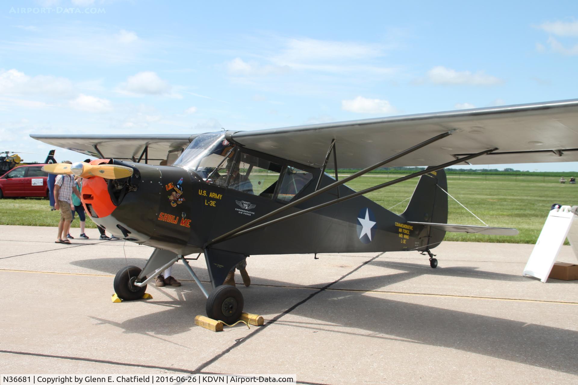 N36681, 1941 Aeronca 65-TAC C/N C1121TA, At the Quad Cities Air Show