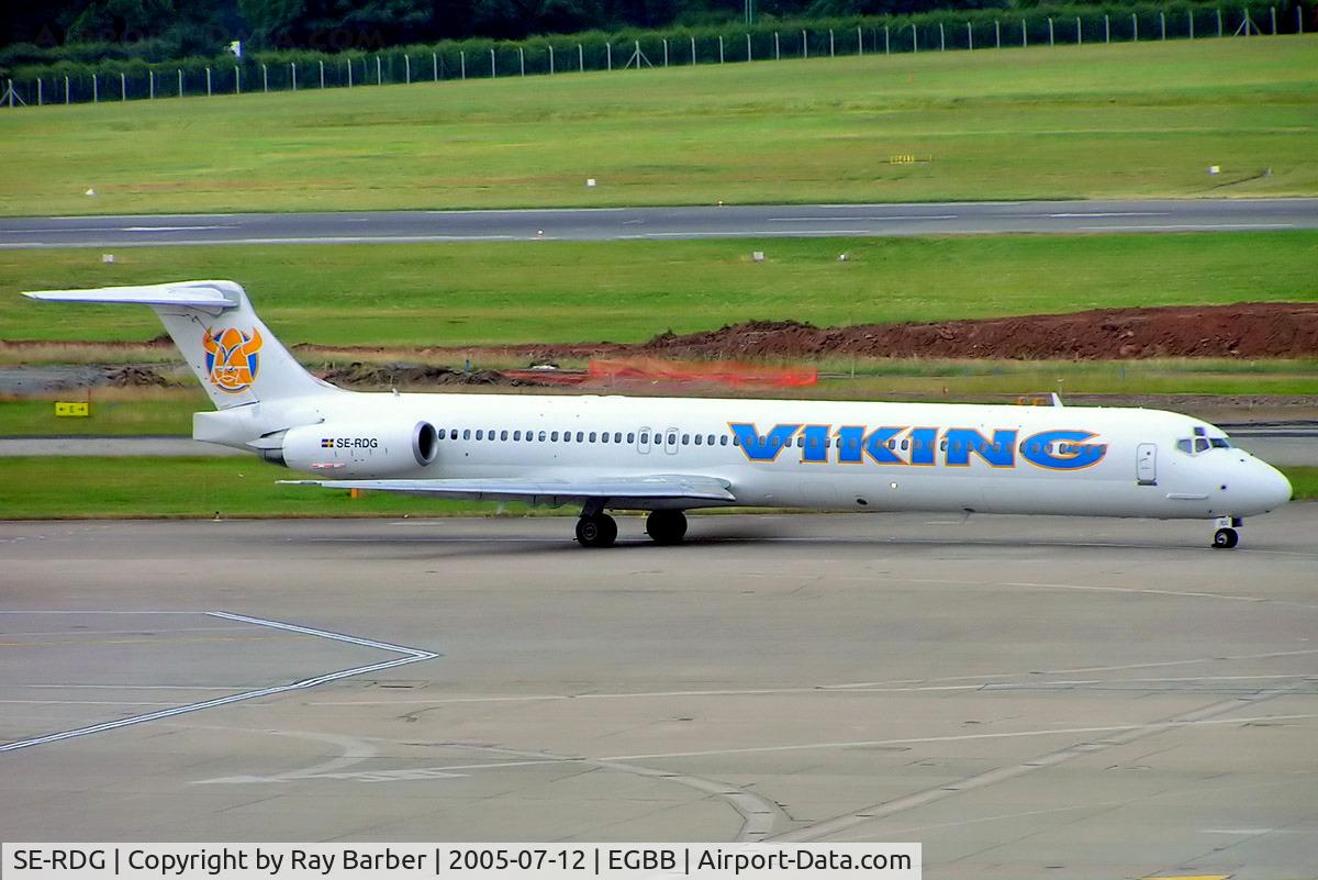 SE-RDG, 1989 McDonnell Douglas MD-83 (DC-9-83) C/N 49856/1675, McDonnell Douglas DC-9-83 [49856] (Viking Airlines) Birmingham Int'l~G 12/07/2005