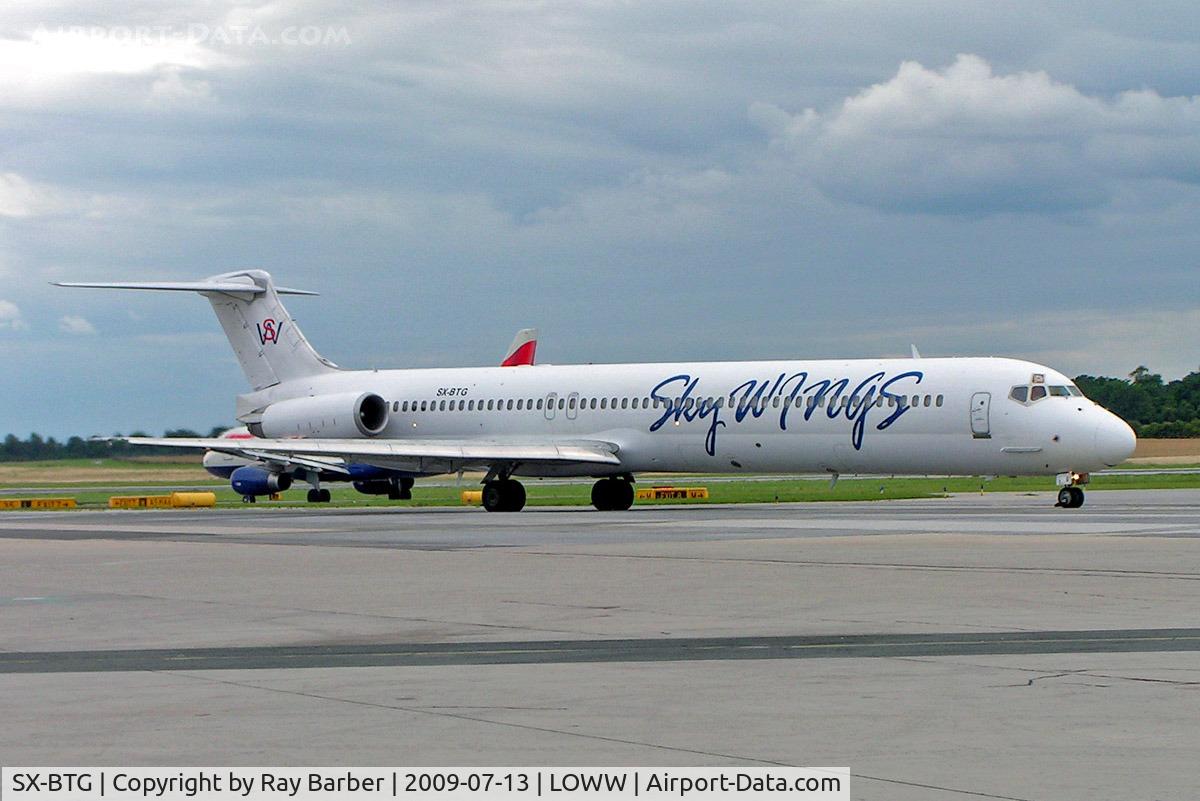 SX-BTG, 1989 McDonnell Douglas MD-83 (DC-9-83) C/N 49856/1675, McDonnell Douglas DC-9-83 [49856] (Sky Wings Airlines) Vienna-Schwechat~OE 13/07/2009