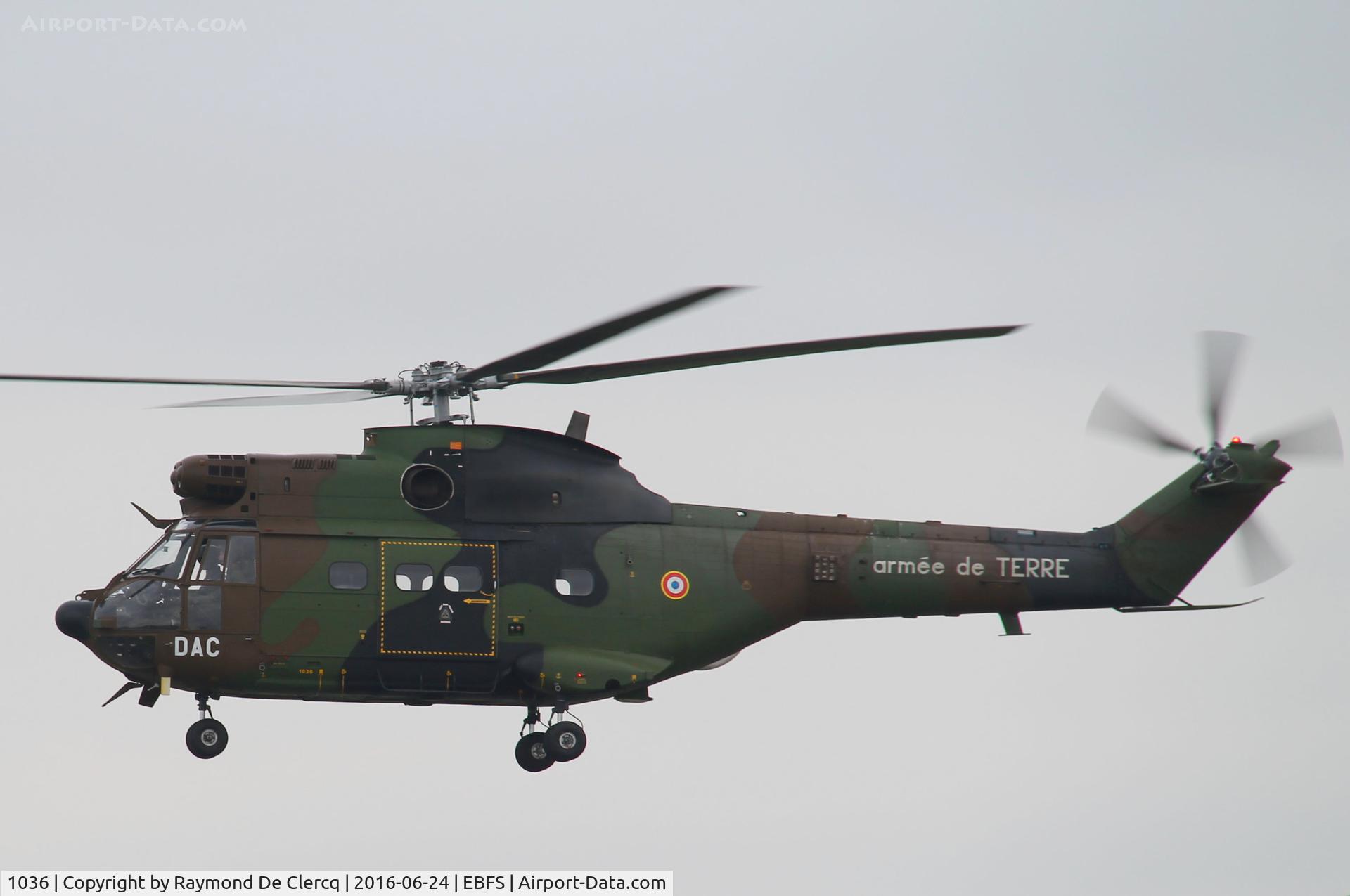1036, Aerospatiale SA-330B Puma C/N 1036, BAF days at Florennes.