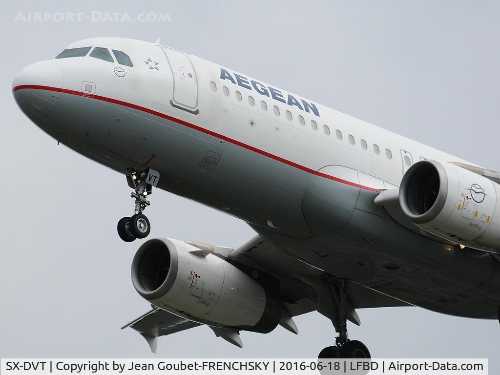 SX-DVT, 2008 Airbus A320-232 C/N 3745, Aegean landing runway 23 from Heraklion (HER)