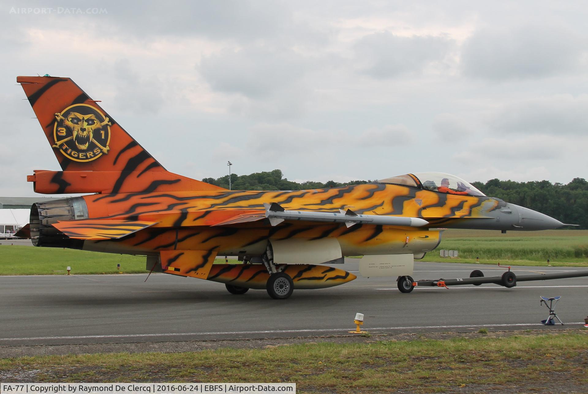 FA-77, SABCA F-16AM Fighting Falcon C/N 6H-77, BAF days at Florennes.