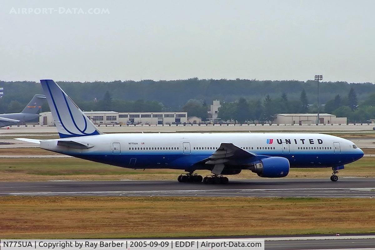 N775UA, 1995 Boeing 777-222 C/N 26947, Boeing 777-222 [26947] (United Airlines) Frankfurt~D 09/09/2005