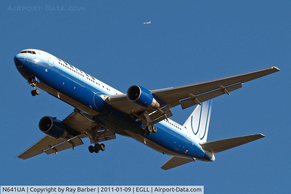 N641UA, 1991 Boeing 767-322/ER C/N 25091, Boeing 767-322ER [25091] (United Airlines) Home~G 09/01/2011. On approach 27R.
