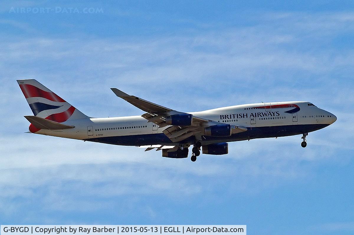 G-BYGD, 1999 Boeing 747-436 C/N 28857, Boeing 747-436 [28857] (British Airways) Home~G 13/05/2015. On approach 27L.