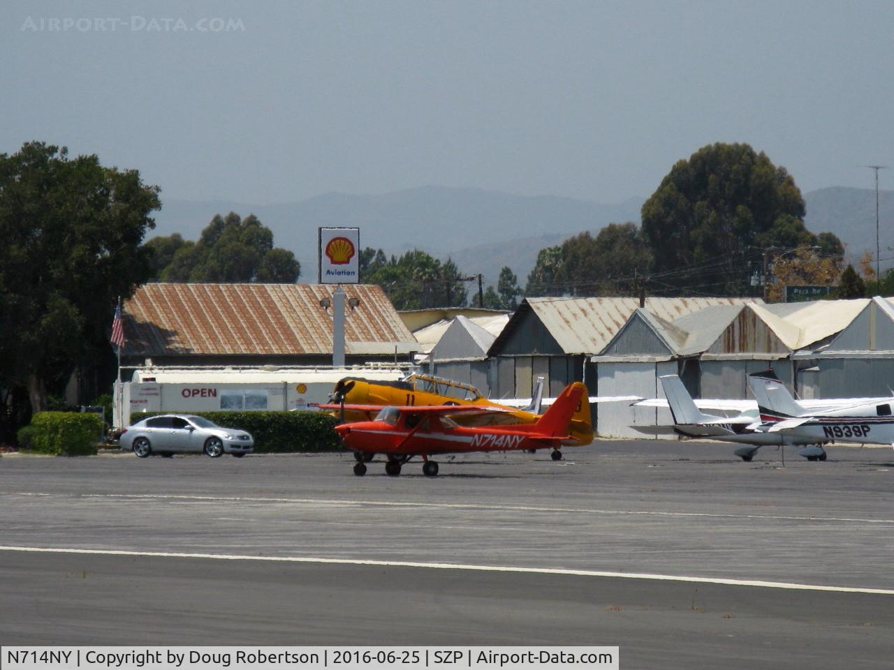 N714NY, 1977 Cessna 150M C/N 15079315, 1977 Cessna 150M, Continental O-200 100 Hp, spotting on the Transient parking line