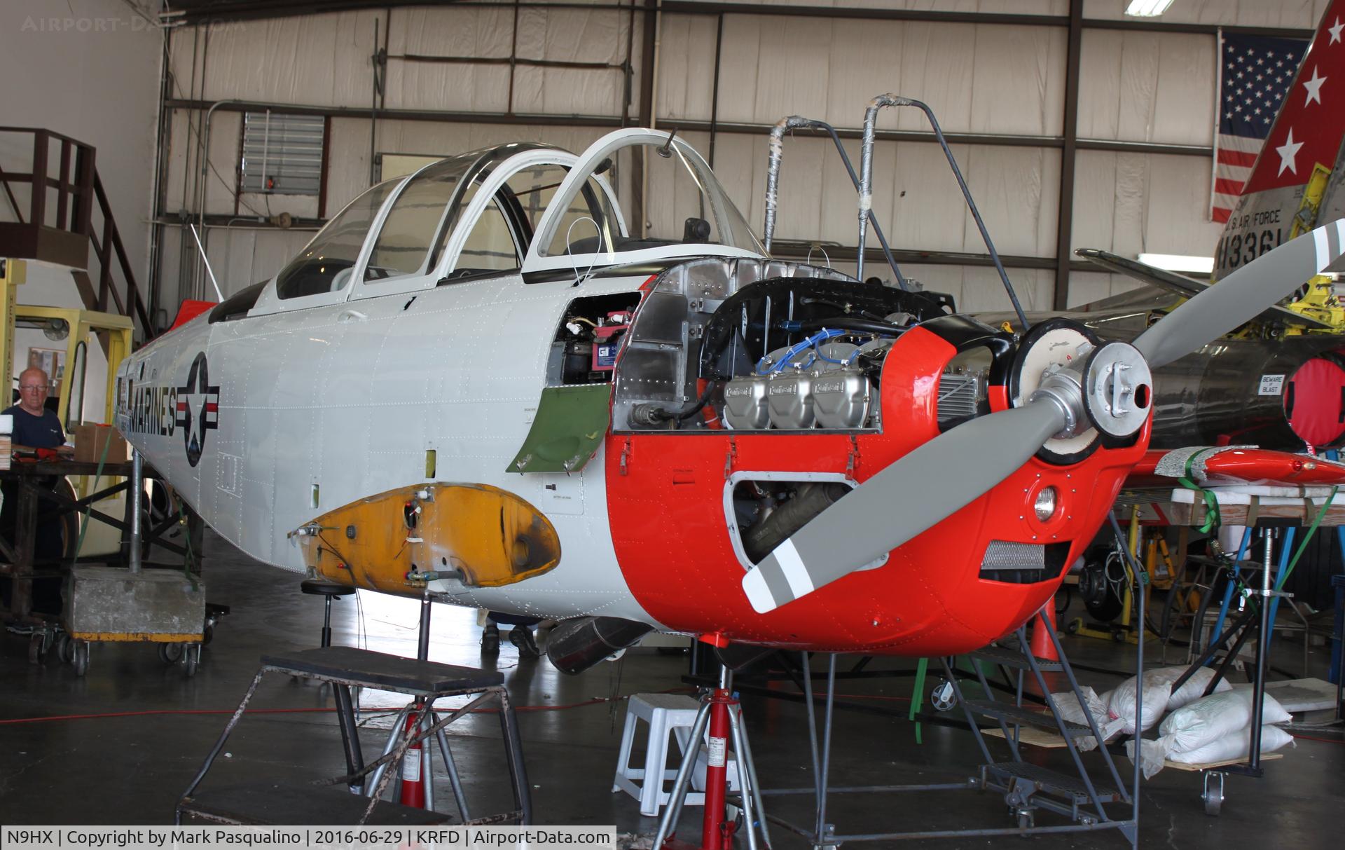 N9HX, 1955 Beech D-45 (T-34B) Mentor C/N BG-167, Beech T-34B