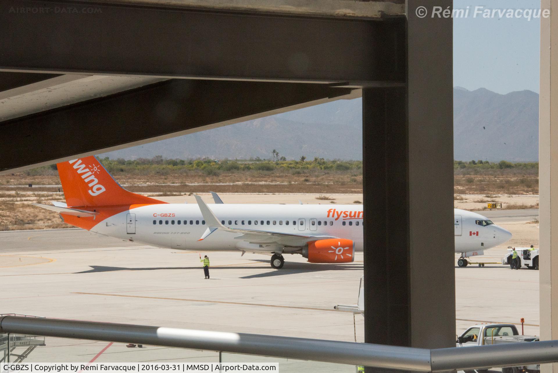 C-GBZS, 2016 Boeing 737-8SH C/N 42053, Tugged to terminal.