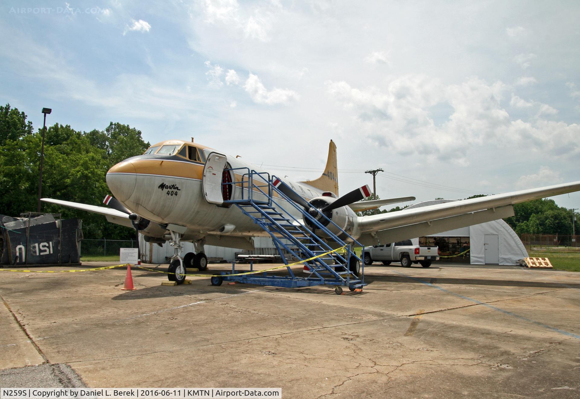 N259S, 1952 Martin 404 C/N 14233, This beautiful Martinliner has been lovingly preserved at the Glenn L. Martin Maryland Aviation Museum.