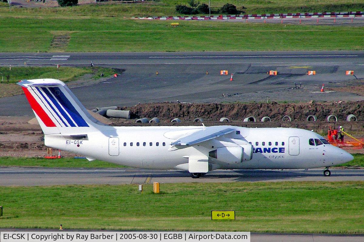 EI-CSK, 1986 British Aerospace BAe.146-200 C/N E2062, BAe 146-200 [E2062] (Cityjet/Air France) Birmingham Int'l~G 30/08/2005