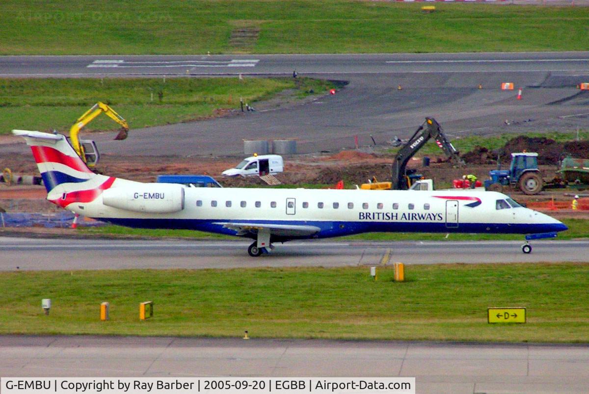 G-EMBU, 2001 Embraer EMB-145EU (ERJ-145EU) C/N 145458, Embraer ERJ-145EU [145458] (British Airways CitiExpress) Birmingham Int'l~G 20/09/2005