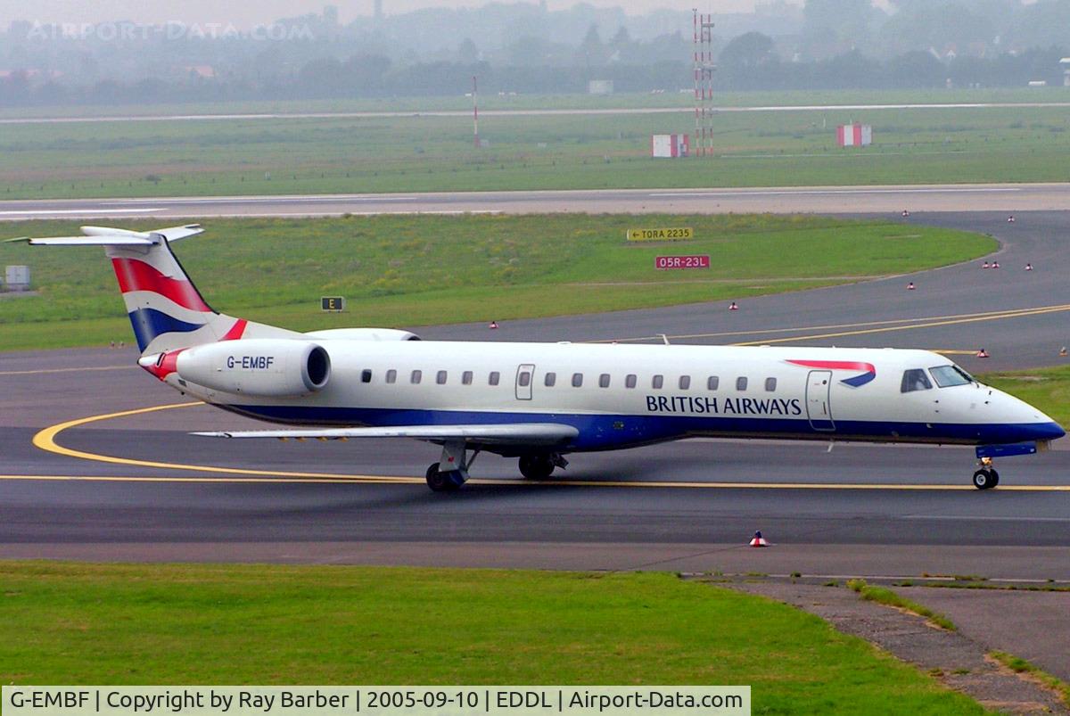 G-EMBF, 1998 Embraer EMB-145EU (ERJ-145EU) C/N 145088, Embraer ERJ-145EU [145088] (British Airways CitiExpress) Dusseldorf~D 10/09/2005