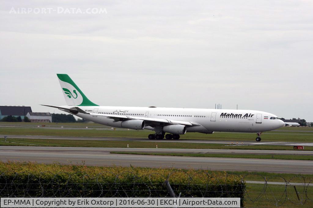 EP-MMA, 1993 Airbus A340-311 C/N 020, EP-MMA taking off rw 22R