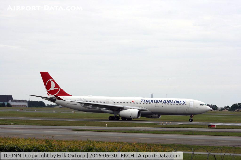 TC-JNN, 2011 Airbus A330-343X C/N 1228, TC-JNN taking off rw 22R