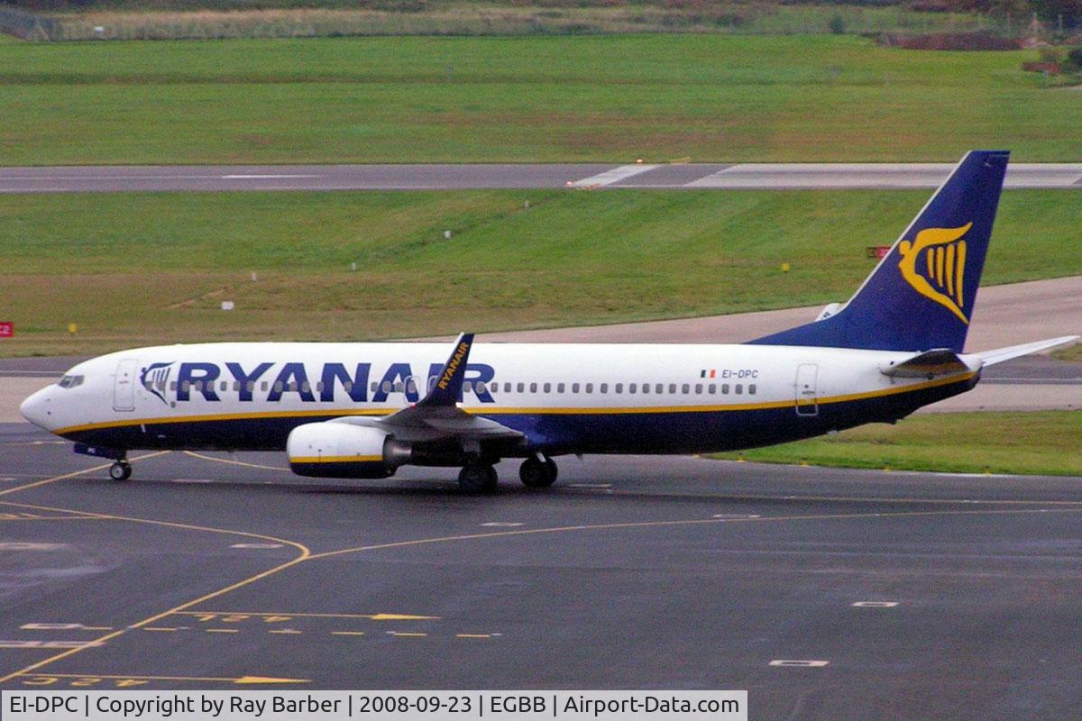 EI-DPC, 2006 Boeing 737-8AS C/N 33604, Boeing 737-8AS [33604] (Ryanair) Birmingham Int'l~G 23/09/2008