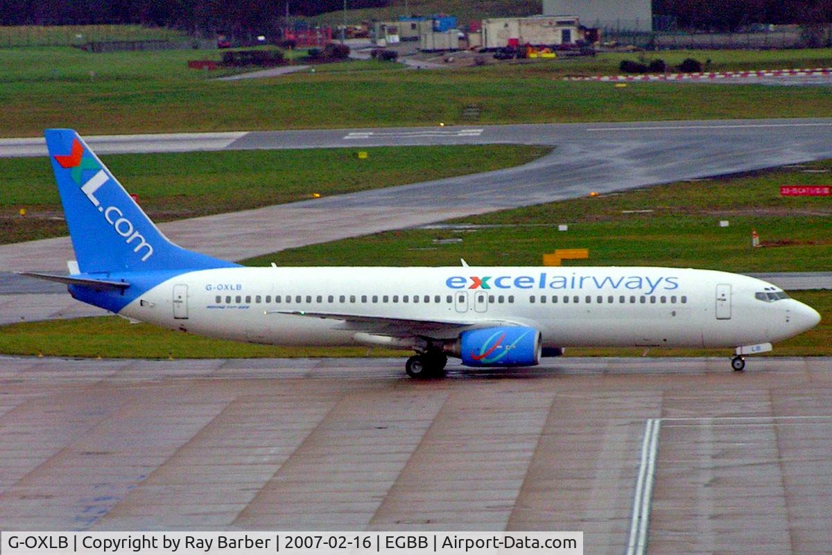 G-OXLB, 2001 Boeing 737-86N C/N 30806, Boeing 737-86N [30806] (XL Airways) Birmingham Int'l~G 16/02/2007