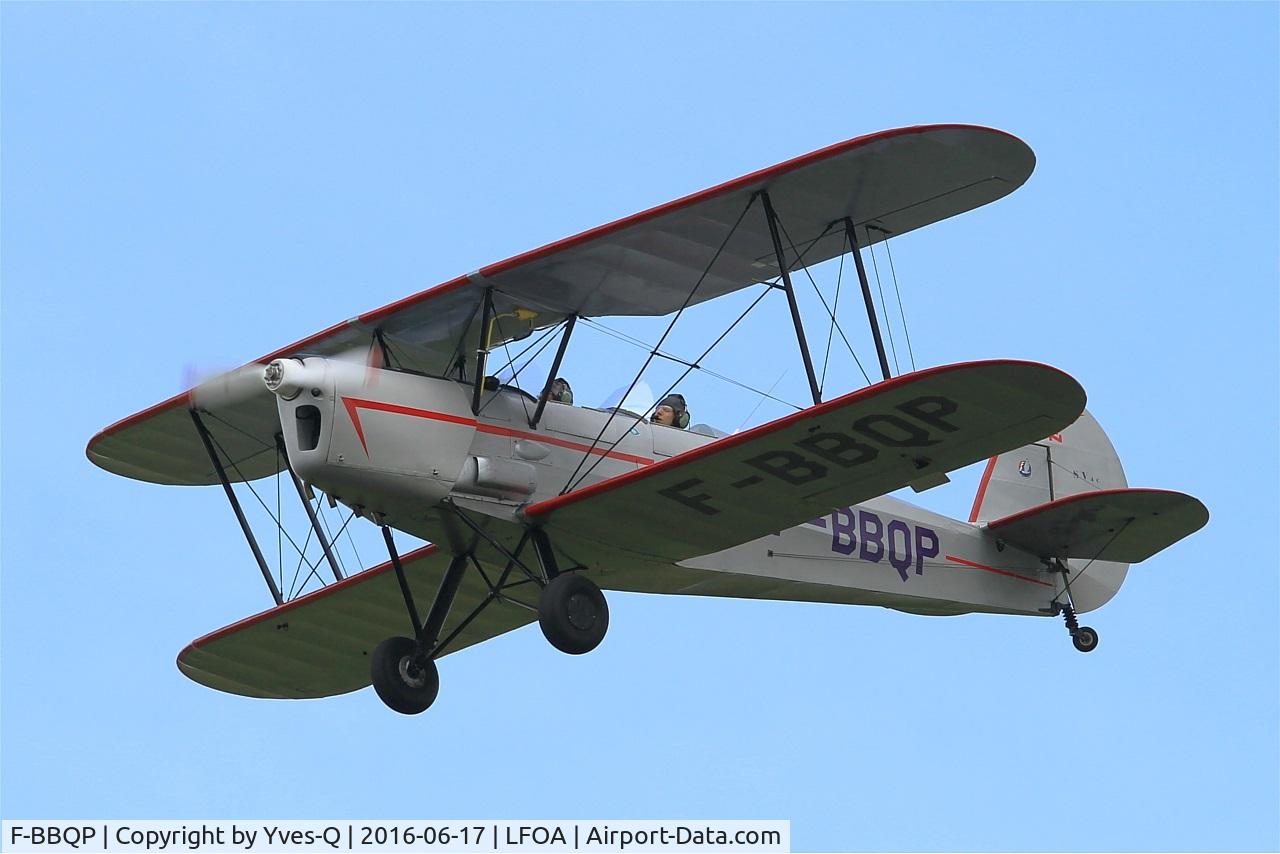 F-BBQP, Nord Stampe SV-4C C/N 191, Ste Nle Constr Aer Nord STAMPE SV 4C, On final rwy 24, Avord Air Base 702 (LFOA) Open day 2016