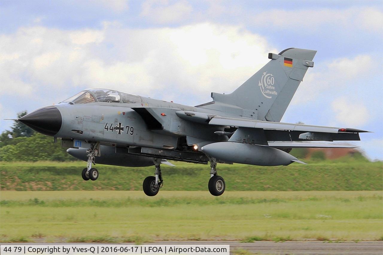 44 79, Panavia Tornado IDS C/N 454/GS132/4179, German Air Force Panavia Tornado IDS, Landing rwy 24, Avord Air Base 702 (LFOA) Open day 2016