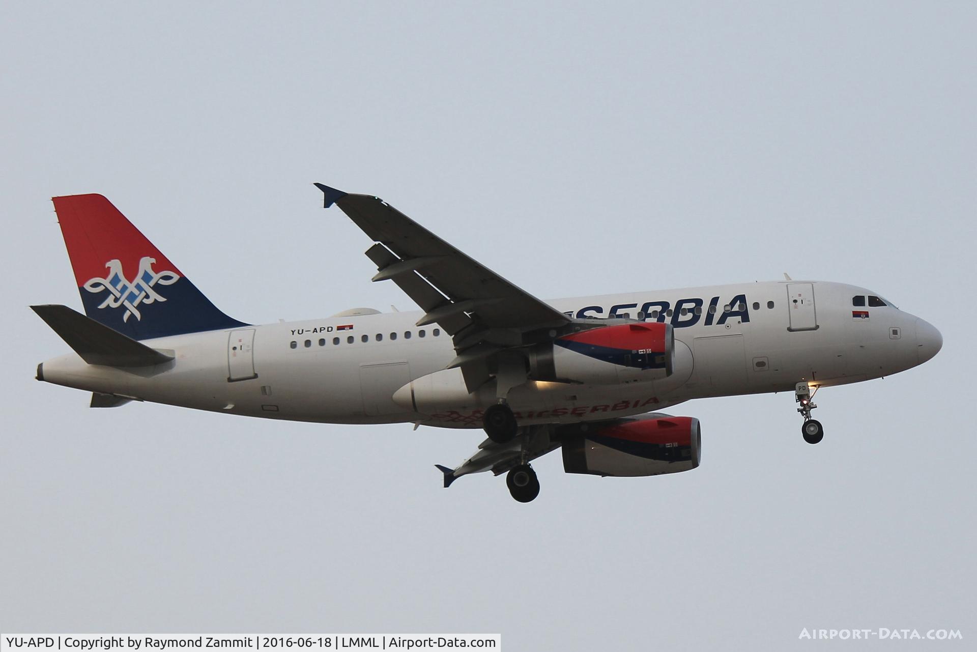 YU-APD, 2004 Airbus A319-132 C/N 2335, A319 YU-APD Air Serbia
