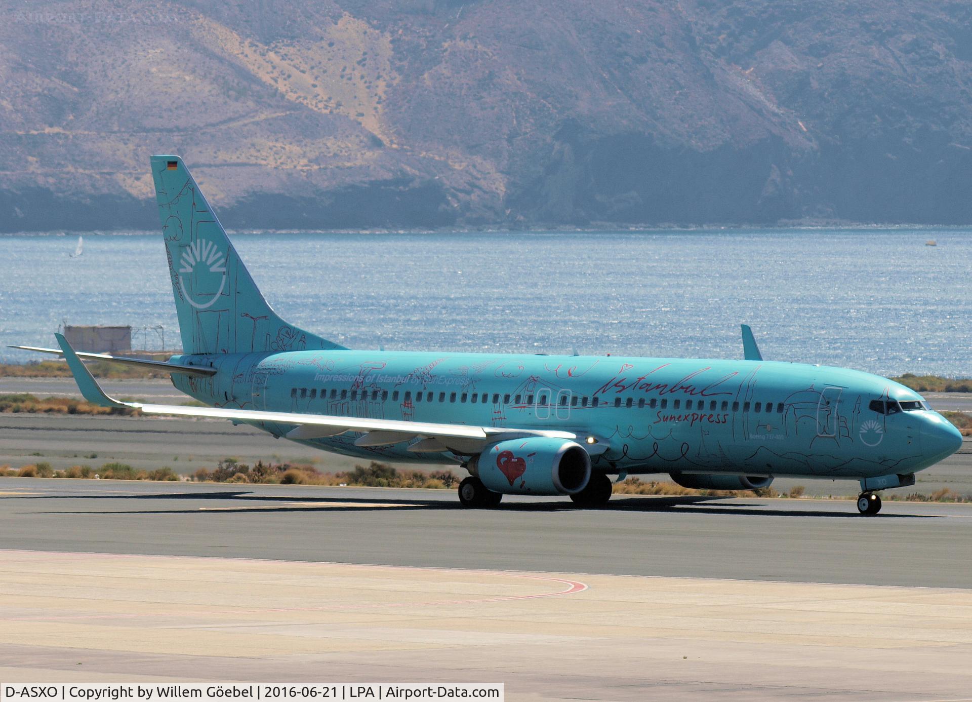 D-ASXO, 2008 Boeing 737-8HX C/N 29649, Taxi to the runway for take off