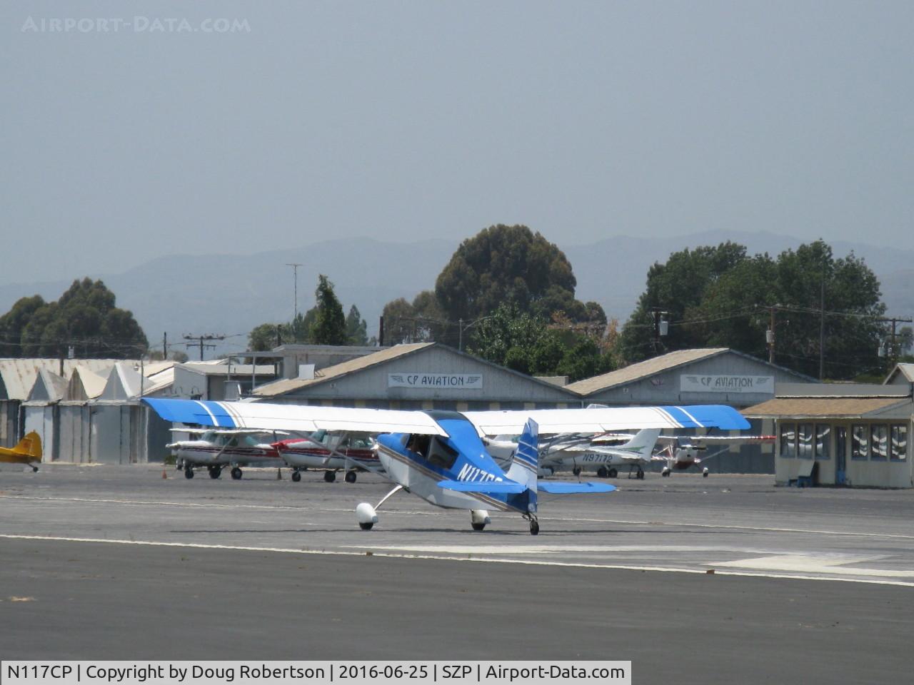 N117CP, American Champion 7GCBC Citabria C/N 1275-99, 1999 American Champion 7GCBC CITABRIA, Lycoming O-320 150 Hp, takeoff roll Rwy 22