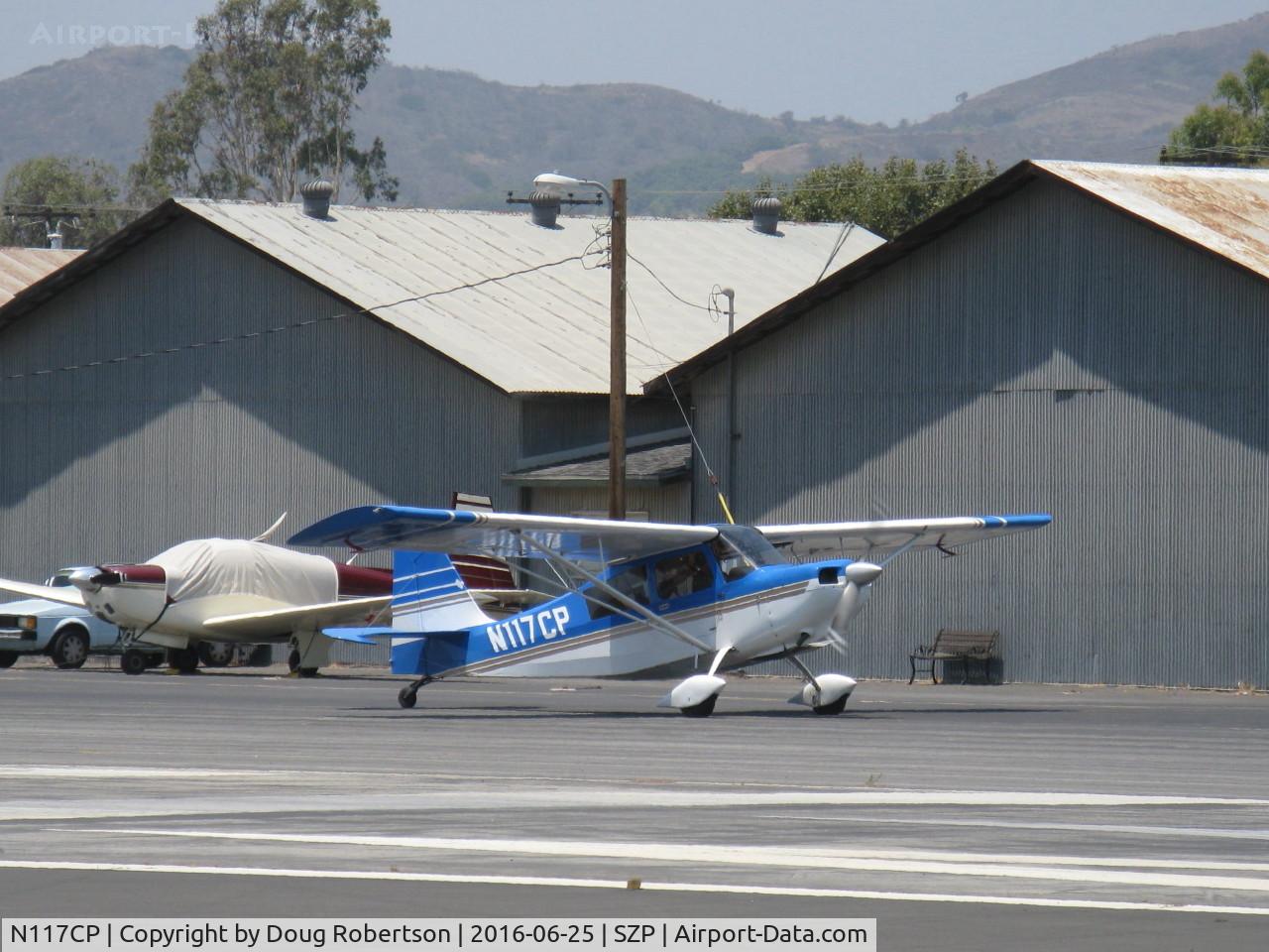 N117CP, American Champion 7GCBC Citabria C/N 1275-99, 1999 American Champion 7GCBC CITABRIA, Lycoming O-320 150 Hp, taxi to Rwy 22
