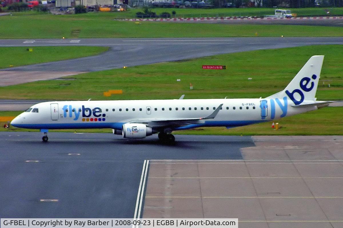 G-FBEL, 2008 Embraer 195LR (ERJ-190-200LR) C/N 19000184, Embraer Emb-195-200LR [19000184] Birmingham Int'l~G 23/09/2008