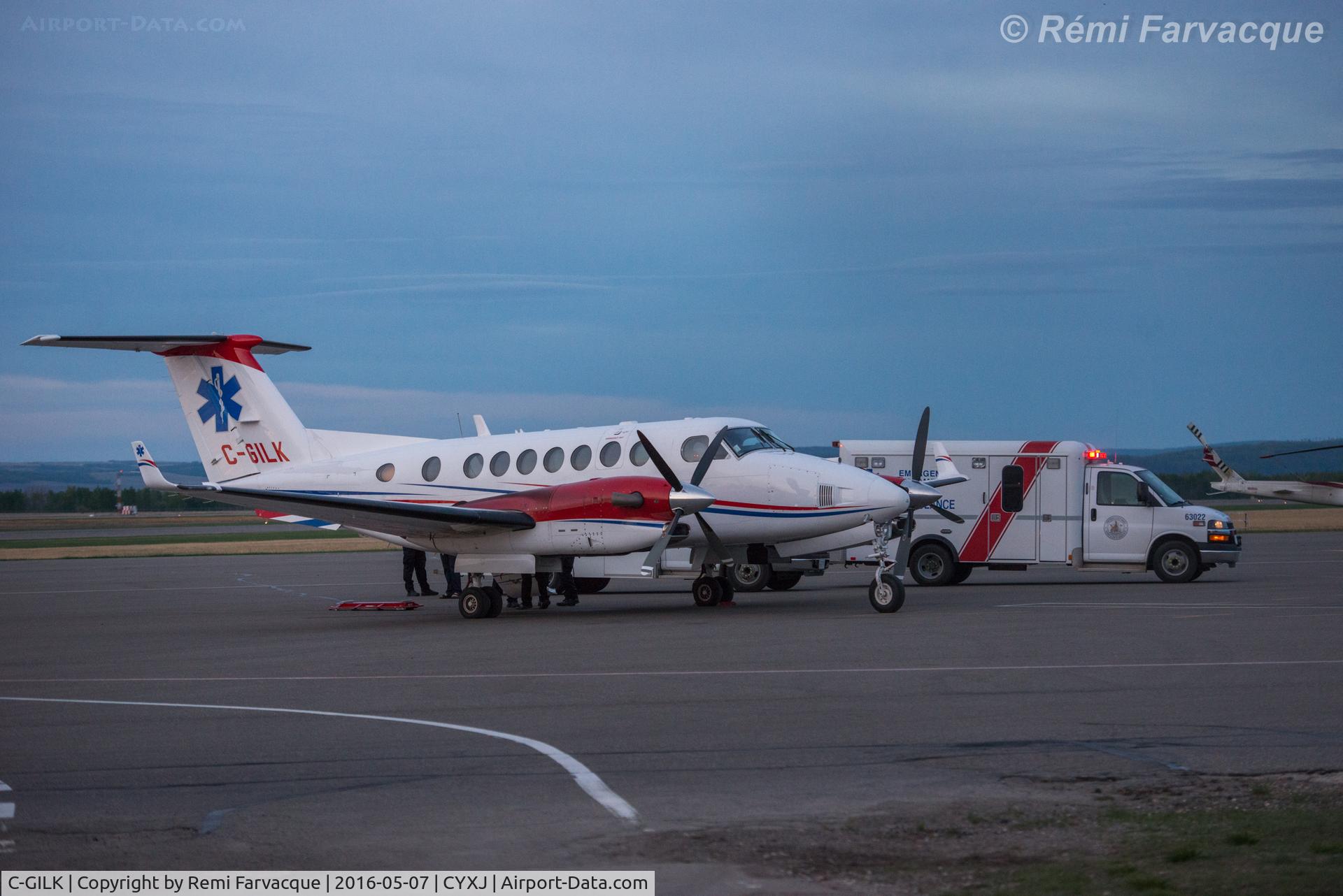 C-GILK, 2007 Hawker Beechcraft 350 King Air (B300) C/N FL-535, Just east of main terminal building