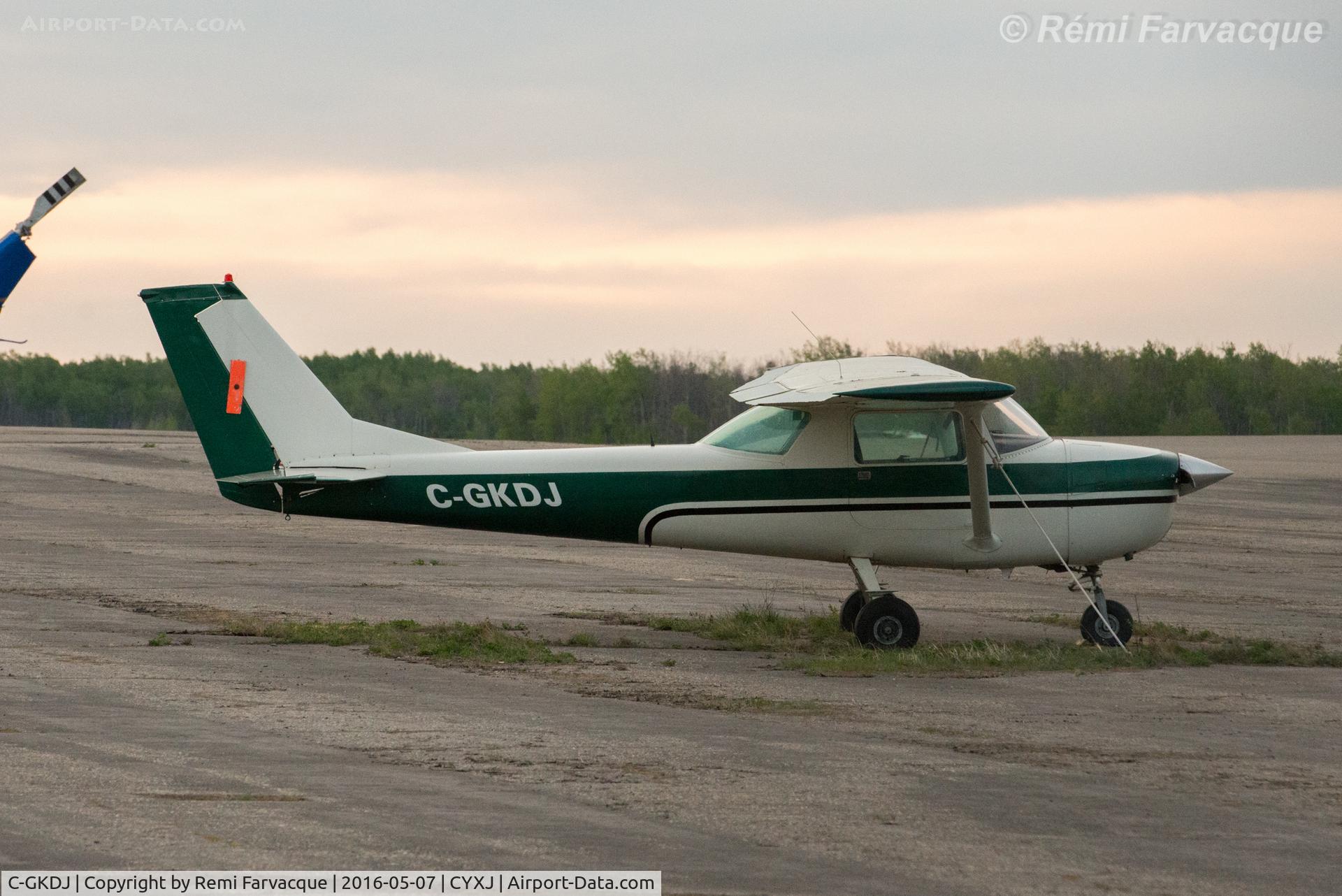 C-GKDJ, 1968 Cessna 150H C/N 15067897, Tied down west of control tower