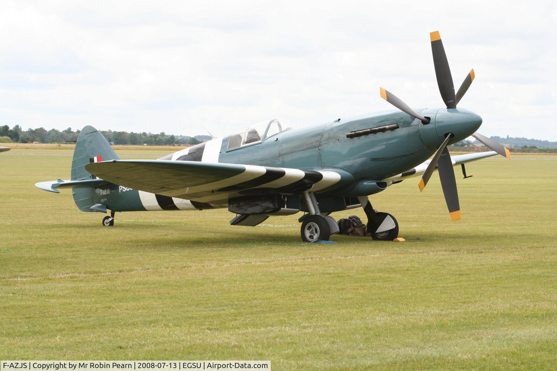 F-AZJS, 1944 Supermarine 389 Spitfire PR.XIX C/N 6S/585110, Interesting photo of a Spitfire, fitted with cantra-rotating propeller.